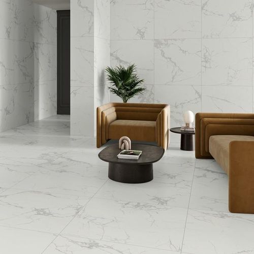 Porcelain stoneware tile - FARAYA - KTL Ceramica - polished / satin / indoor