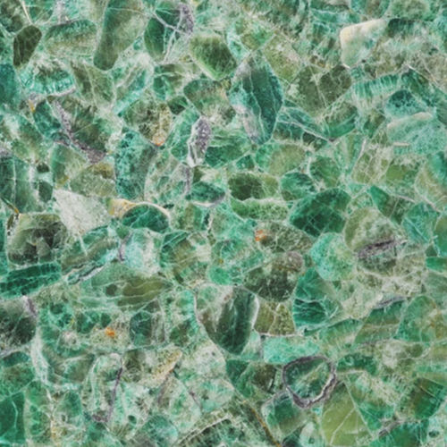 Quartz stone slab - FLUORITE GREEN - Fiorantina Stone - for interior / polished / green
