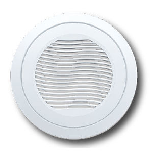 Plastic ventilation grill - VM UN 9002 BR - Globovac Ltd - round / interior / home