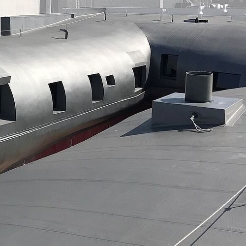 Protection waterproofing membrane - METALLICS - RENOLIT ALKORPLAN - for mono-pitched roofs / flat roof / roll