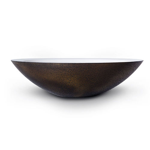 Countertop hand basin LUNAR FLORENTINE Axolotl integrated / oval