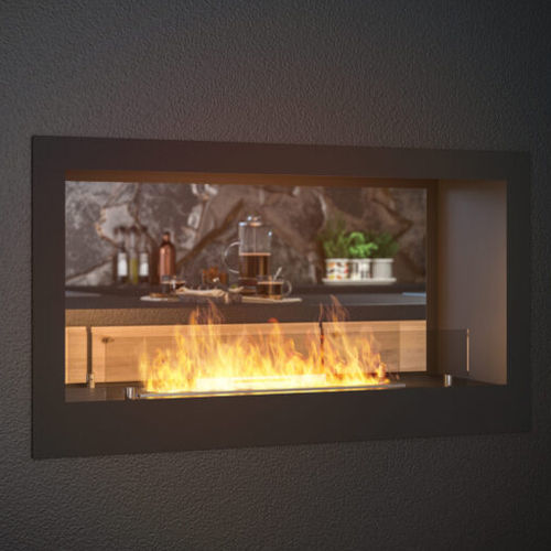 Bioethanol fireplace - LEUCA - Divina Fire - built-in / ventless / double-sided