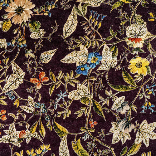 Upholstery fabric - BLOSSOM - BLOOMING - floral pattern / cotton / viscose