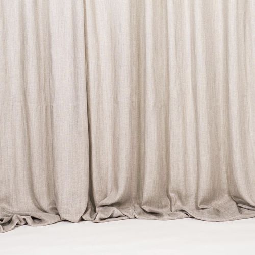 Curtain fabric - PLEIADI - BLOOMING - plain / viscose / PES