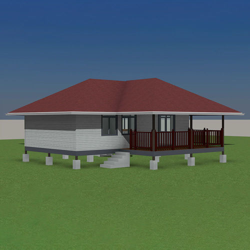 Bungalow type house - PT220330 - Zhejiang Putian Integrated Housing Co., Ltd. - eco-friendly / contemporary / with terrace