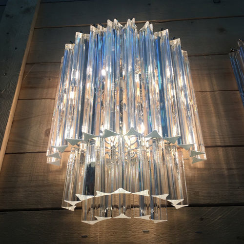 Contemporary wall light - TRIEDRO - SimoEng SRLS - indoor / metal / glass