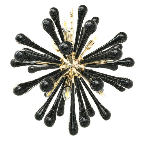Contemporary chandelier - DROPS - SimoEng SRLS - glass / Murano glass / commercial