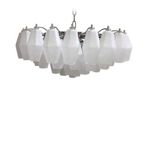 Contemporary chandelier - POLIEDRI - SimoEng SRLS - glass / Murano glass / wooden