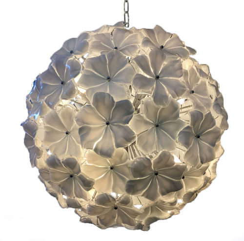 Pendant lamp - LOTUS - SimoEng SRLS - glass / Murano glass / contemporary