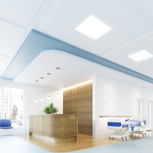 Glass wool suspended ceiling - FALCON SYSTEM - Endafon - panel / for office / for clean rooms
