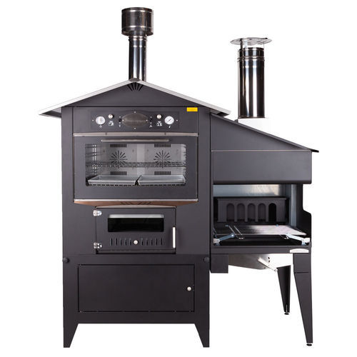 Charcoal barbecue FALO' Rossofuoco Srl woodburning / floor