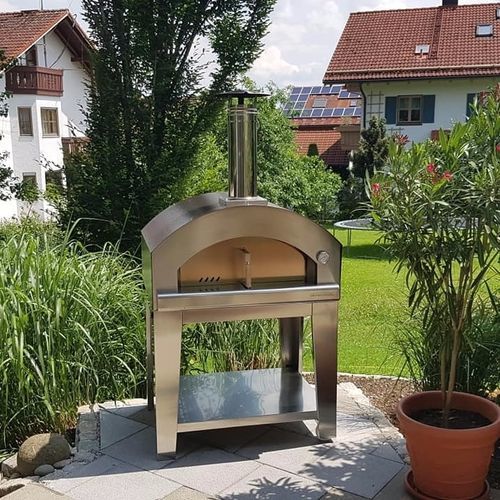 Home pizza oven - NONNA LUISA - Rossofuoco Srl - gas / wood-burning / free-standing