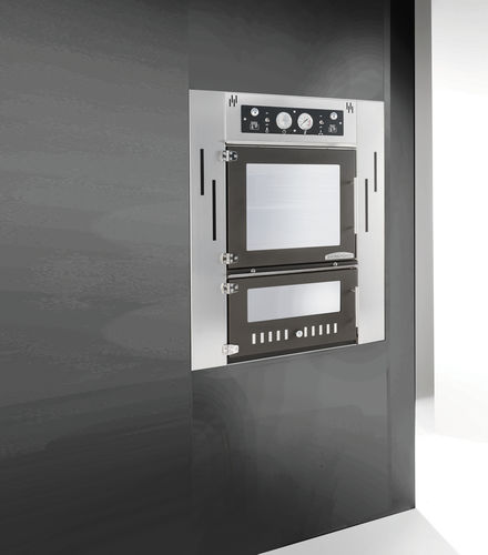 Home pizza oven - STEEL - Rossofuoco Srl - wood-burning / convection / built-in