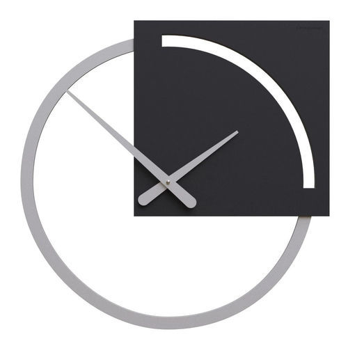 Contemporary clock - Karl - Calleadesign snc di L. Callea e C - wall-mounted / analog / wooden