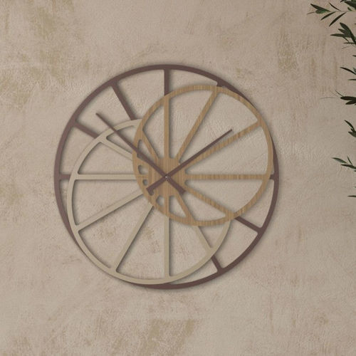 Contemporary clock - Theresa - Calleadesign snc di L. Callea e C - wall-mounted / analog / wooden