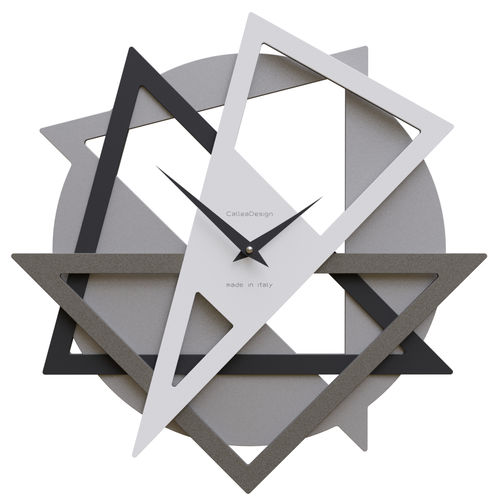 Original design clock - Geolo - Calleadesign snc di L. Callea e C - wall-mounted / analog / aluminum