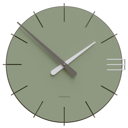 Contemporary clock - Mike - Calleadesign snc di L. Callea e C - wall-mounted / analog / aluminum