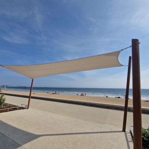 Shade sail pillar - Woodspars - wooden / glulam / round