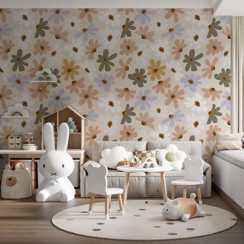 Nonwoven fabric wallpaper - DOUCEUR FLORALE - Kam et Leon - vinyl / floral / wallpaper look