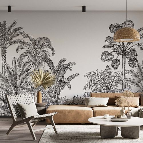 Contemporary wallpaper - Kam et Leon - nonwoven fabric / vinyl / floral