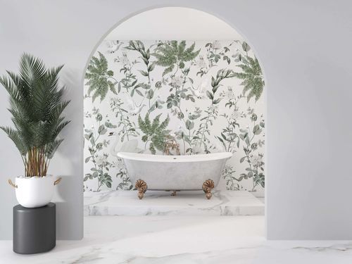 Biophilic design wallpaper - EDEN BUCOLIQUE - Kam et Leon - nonwoven fabric / vinyl / animal motif