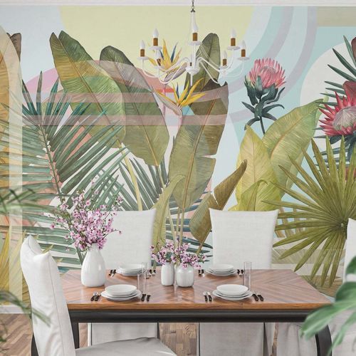 Contemporary wallpaper - TROPICAL - Kam et Leon - cardboard / vinyl / striped