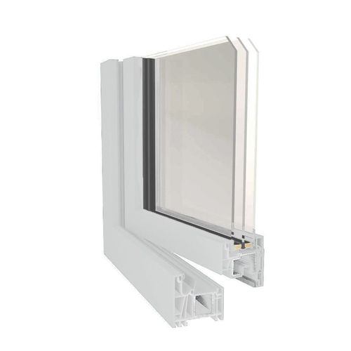 PVC window - SHINE LIGHT - Caiframe - sash / double leaf / white