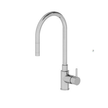 Countertop mixer tap - IX 70 DE - KELLER TAPS - stainless steel / kitchen / 1-hole