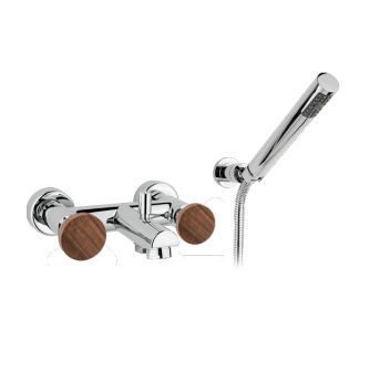 Mixer for bathtubs mixer tap - PC 11 - KELLER TAPS - wall-mounted / stainless steel / bathroom