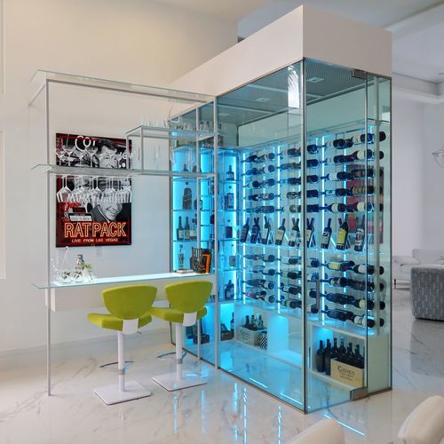 Serving wine cabinet - Palm Beach Gardens Vintageisle - Dragon Cellars S.L - free-standing / glass / glazed