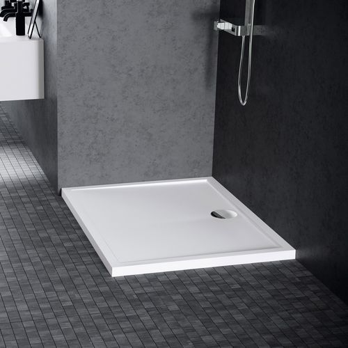 Square shower base - OLYMPIC - NOVELLINI - raised / acrylic / steel