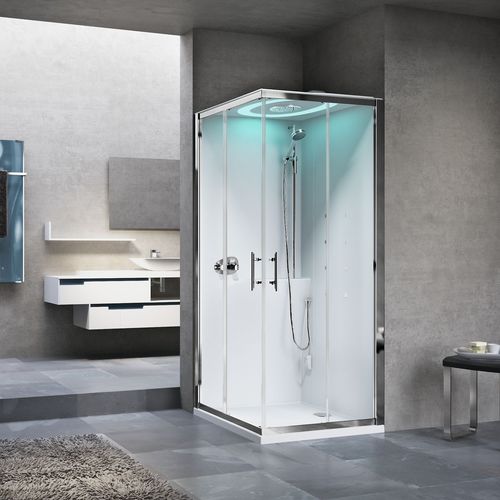 Sliding shower screen - EON A90 - NOVELLINI - fixed / square / rectangular