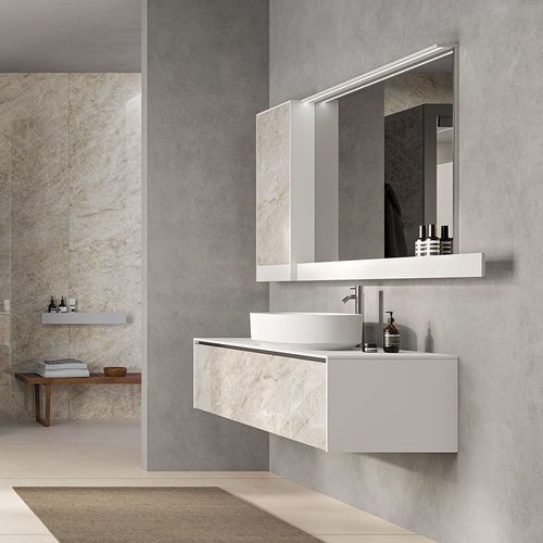 Contemporary bathroom cabinet - LAB39 series - NOVELLINI - home / contract / aluminum