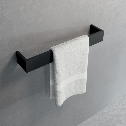 1-bar towel rack - R90AKFPS01 - NOVELLINI - wall-mounted / metal / black