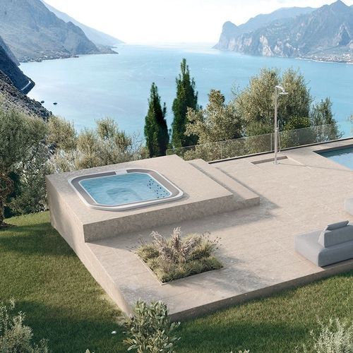 Rectangular swimming pool-spa - MOON - NOVELLINI - 6-person / 7-person / outdoor