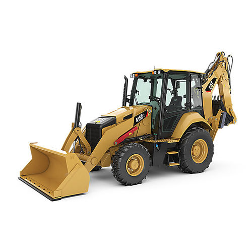 All-wheel steering backhoe loader - 416F2 - CATERPILLAR - ergonomic / front