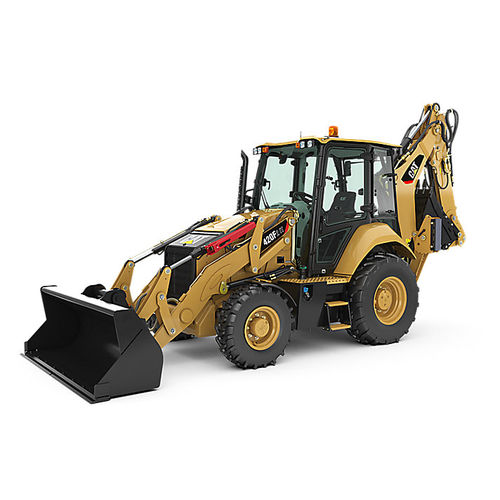 All-wheel steering backhoe loader - 420F2 - CATERPILLAR - ergonomic / front