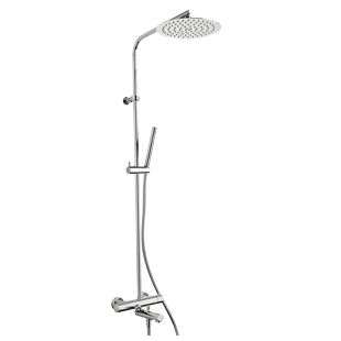 Wall-mounted shower set - 78CR687TH  - Paini - contemporary / with hand shower / thermostatic