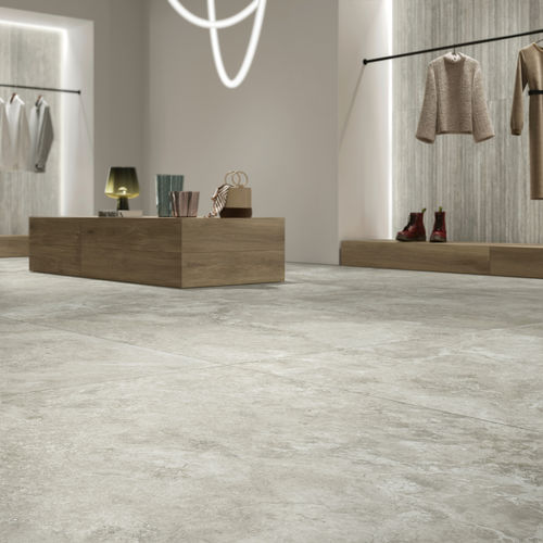 Porcelain stoneware tile - SILVER CONTRO - CERAMICHE CAESAR - matte / indoor / living room