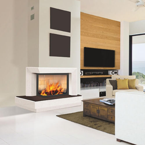 Wood-burning fireplace - CONSTELLATION 242 - BRISACH SAS - built-in / corner / double-sided