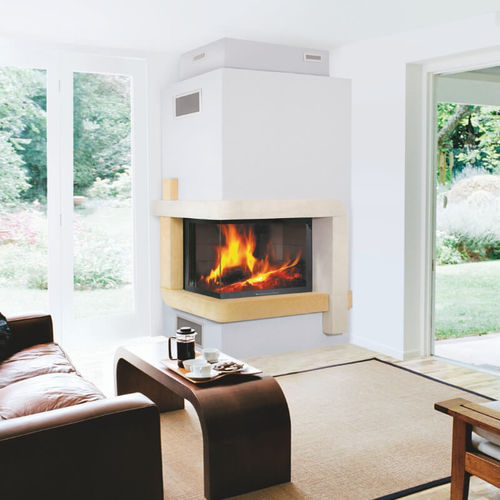 Woodburning fireplace CORNER BRISACH SAS corner