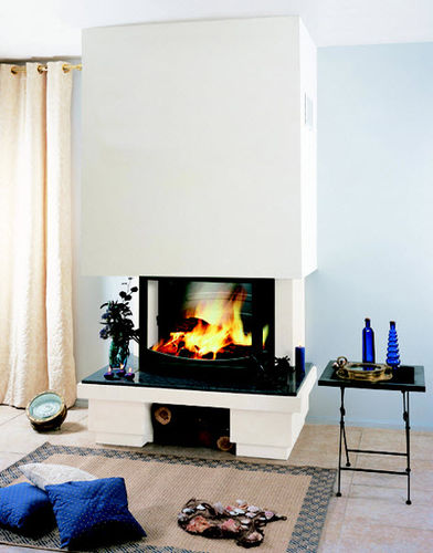 Wood-burning fireplace - CHELSEA  - BRISACH SAS - built-in / 3-sided / closed hearth