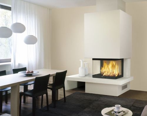 Wood-burning fireplace - OMEGA - BRISACH SAS - built-in / 3-sided / closed hearth