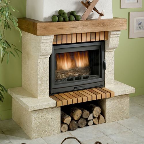Wood-burning fireplace - CS 10 - Cheminées de Chazelles - built-in / Single-sided / closed hearth