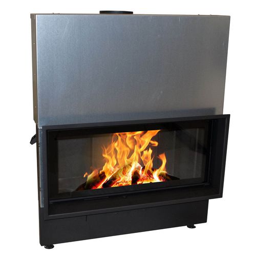 Wood-burning fireplace insert - CLOUD 100 R HORIZON - Cheminées de Chazelles