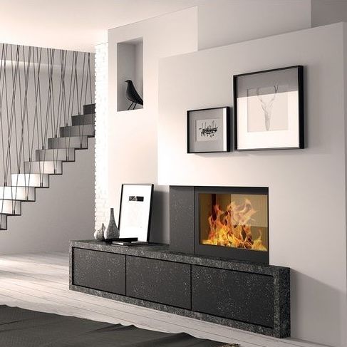 Wood-burning fireplace - BALISIET - Cheminées de Chazelles - built-in / Single-sided / closed hearth
