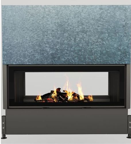 Wood-burning fireplace insert - CLOUD 120 R DF HORIZON - Cheminées de Chazelles