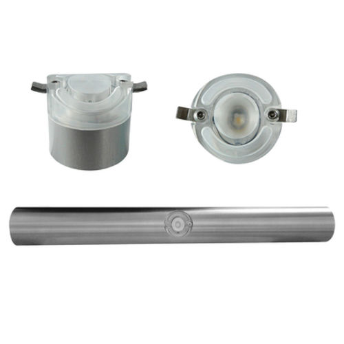 Stainless steel handrail - BUTTON B  - LEC LYON - polycarbonate / LED