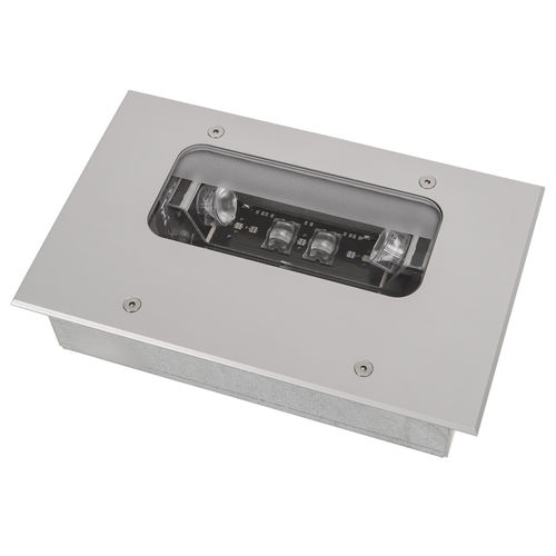 Recessed wall light fixture - SAINT-JEAN - LEC LYON - LED / rectangular / IP67