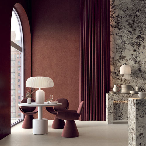 Porcelain stoneware stone slab - CARMINIO SOLIDA - COTTO D'ESTE - for facade / for wall / for floor